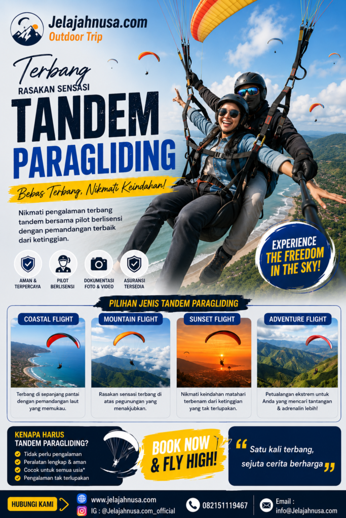 harga tandem paragliding