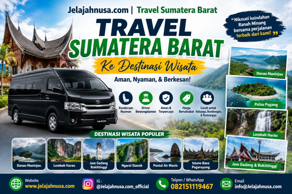 harga travel sumatera barat